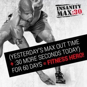 insanity max 30 max out time
