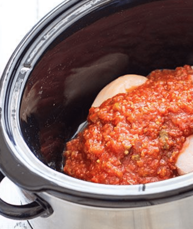 crockpot salsa chicken