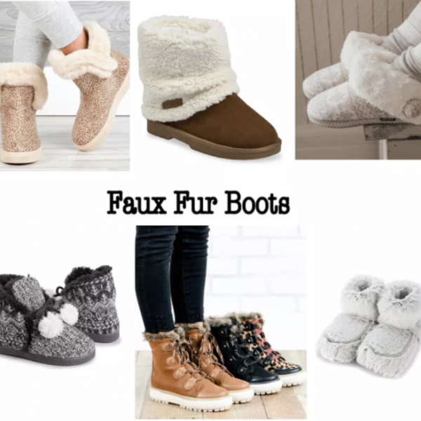 faux fur boots