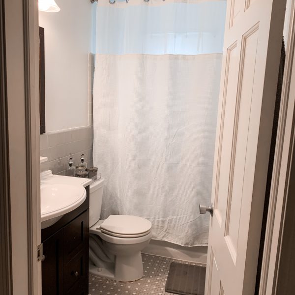 small white bathroom