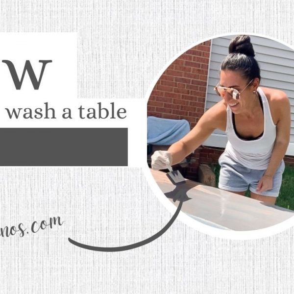 How to white wash a table