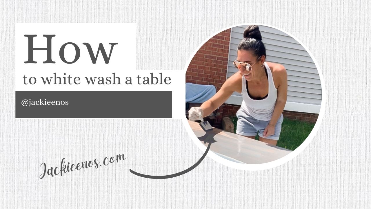 How to white wash a table